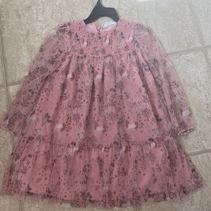 H&M Pink Floral Kids Formal Dress